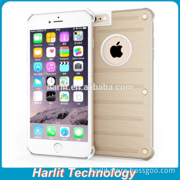 For iPhone 6 6S Metal Bumper Case With Dots Net For Heat Radiating mpact Resistance Metal Case For iPhone 6 Net Radiate